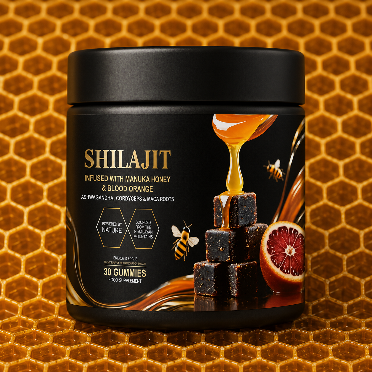 Shilajit Gummies With Blood Orange
